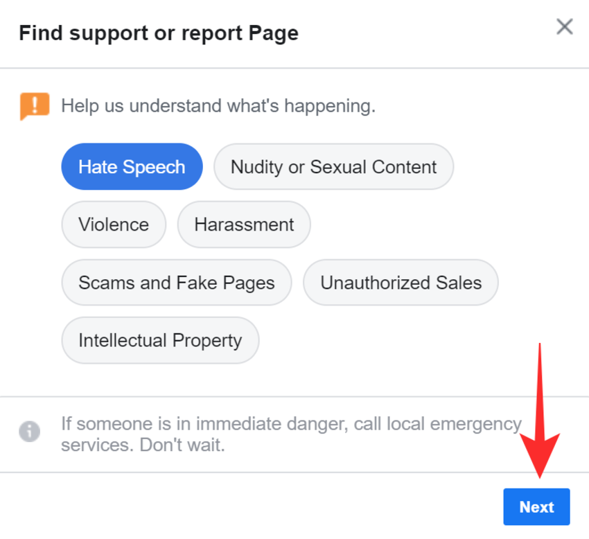 Facebook Reporting helps maintain a safer and more community-focused environment