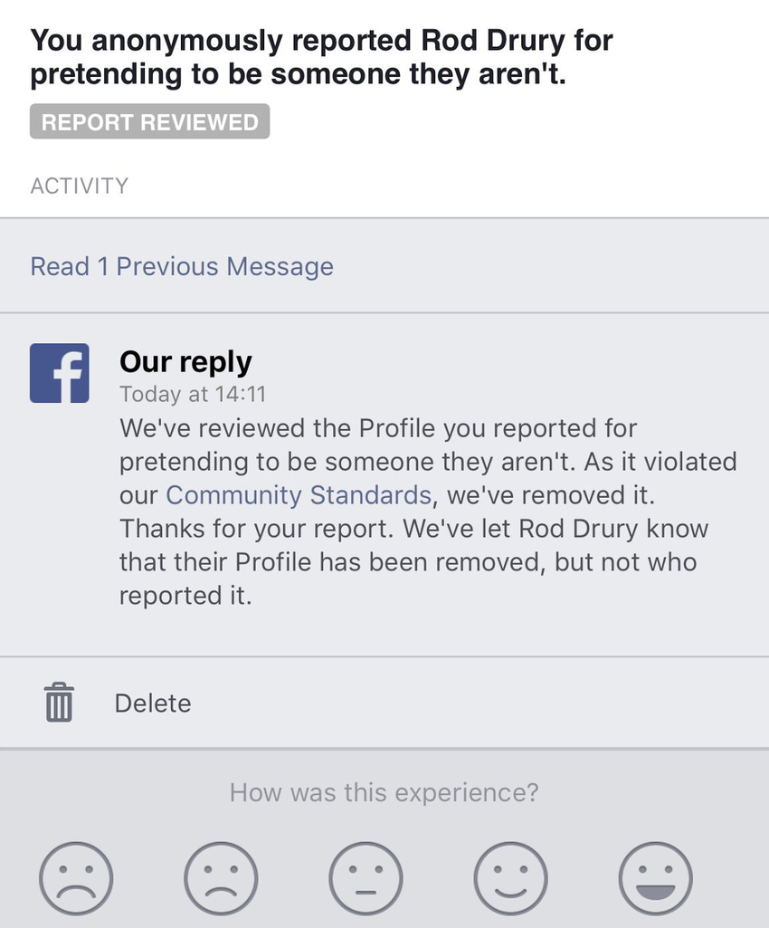 Facebook will remove content that violates its Community Standards, ensuring a better browsing experience for users