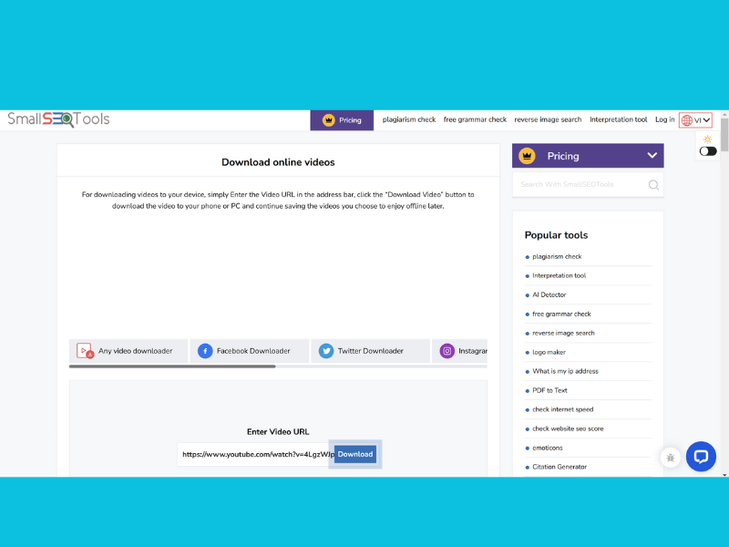 Video Downloader is a plugin for downloading videos from platforms like Facebook