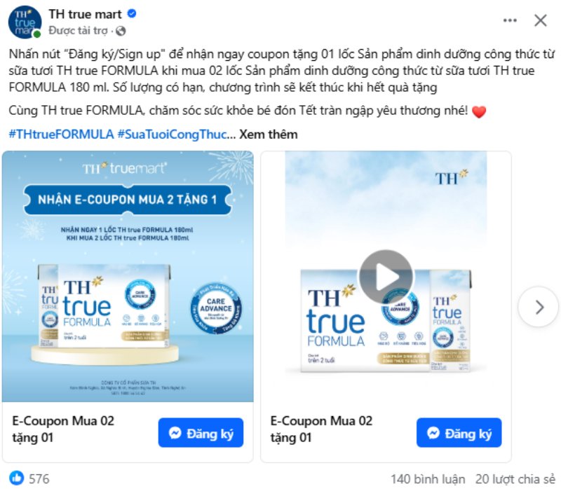 TH True Mart’s Engagement Advertisement