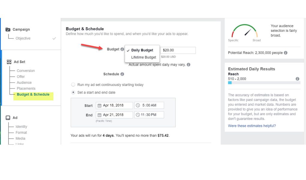 An appropriate budget ensures results without overspending