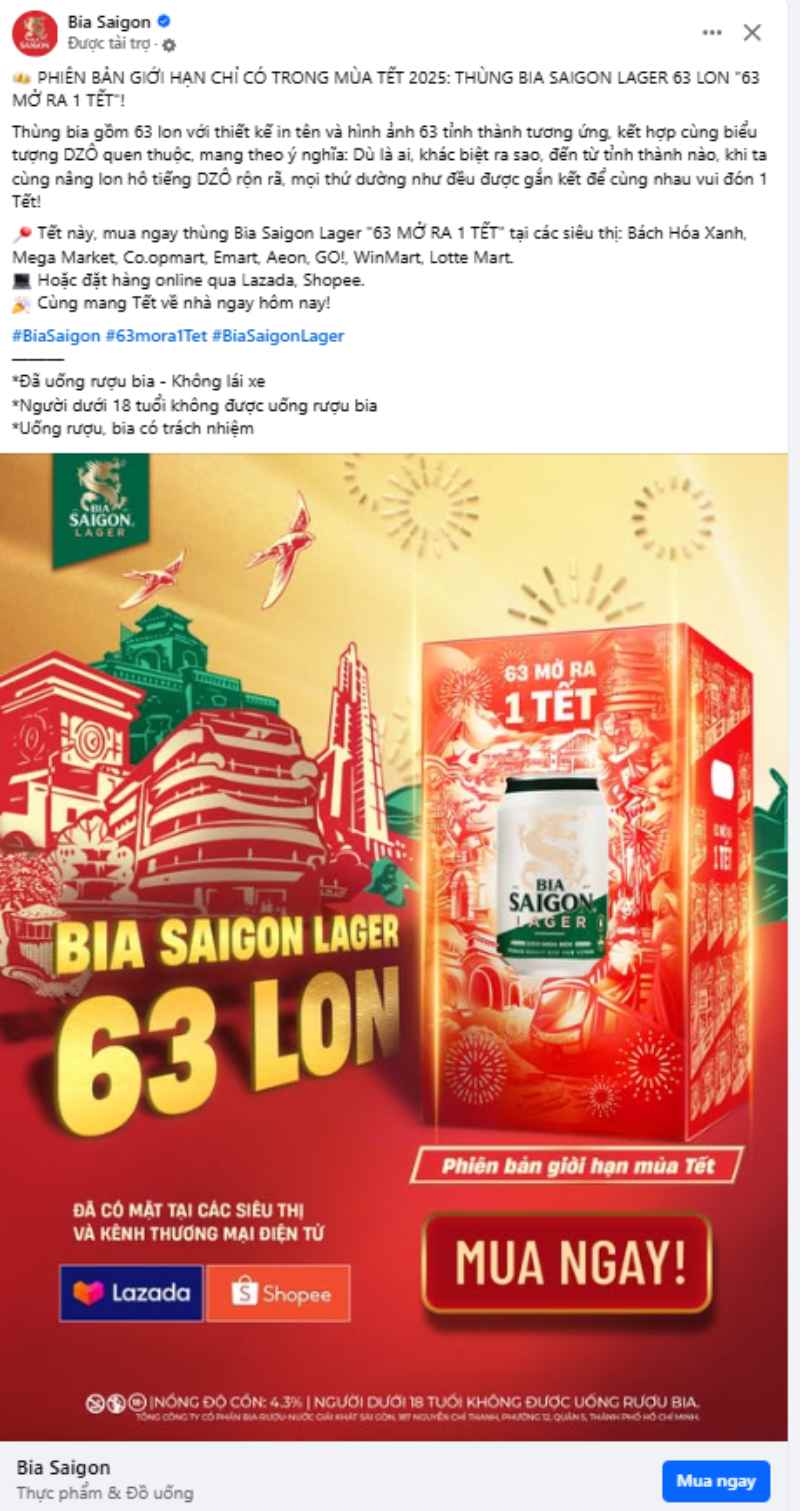 Bia Saigon’s Sales Advertisement