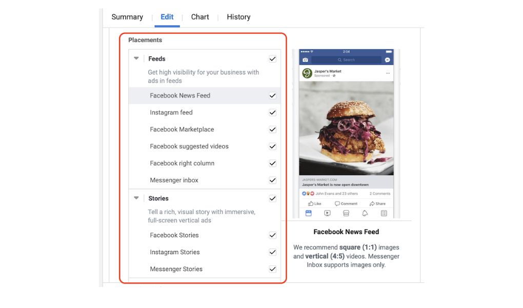 Choose ad placements to maximize visibility and engagement