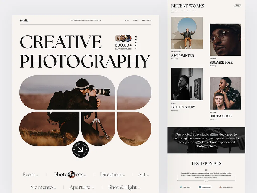 Designing an eye-catching layout and visuals can attract customers to stay and explore your landing page