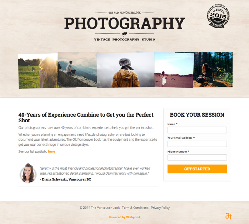 Placing the CTA buttons throughout the landing page encouraging visitors to take action when interested