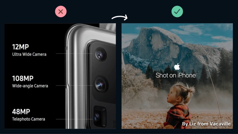 Apple iphone ad.