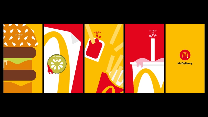 Mcdonalds mcdelivery ad.