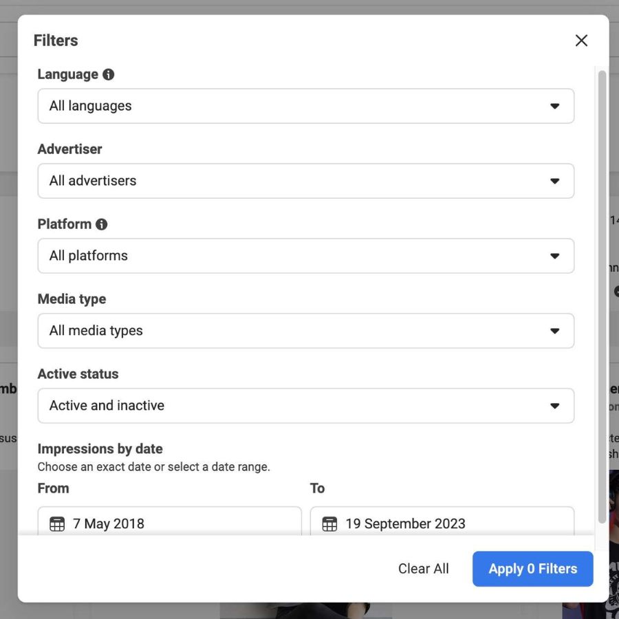 facebook ads library download