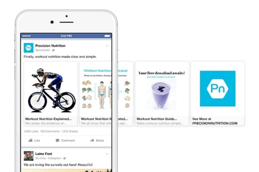 Benefits of Facebook carousel ads