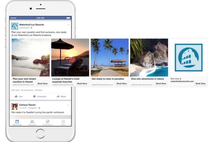 Dynamic Ads showing products