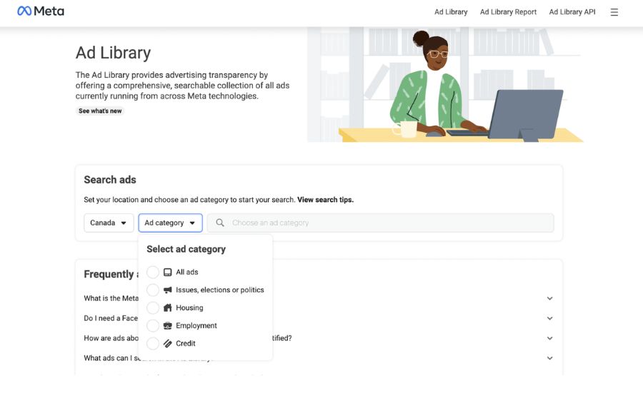 what is ad library in facebook