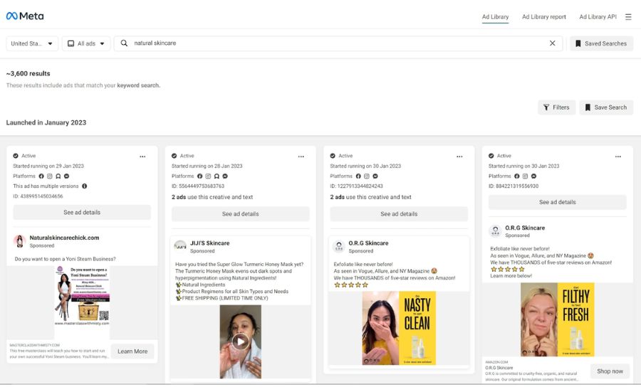 what is ad library in facebook
