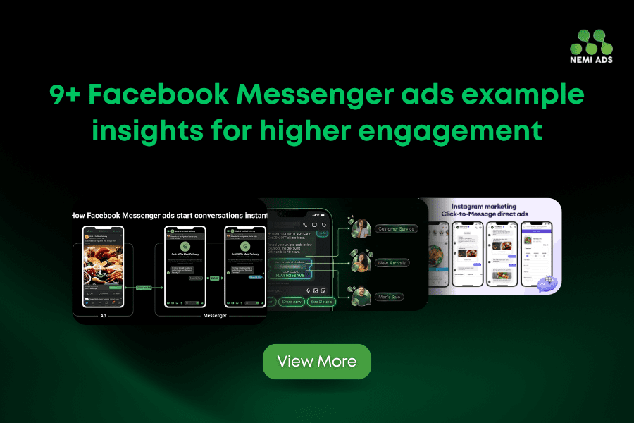 Facebook Messenger ads example
