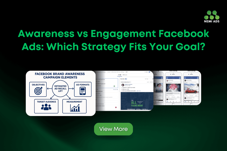 Awareness vs Engagement Facebook Ads
