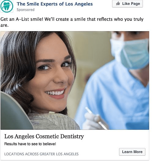 facebook ads for dental clinic