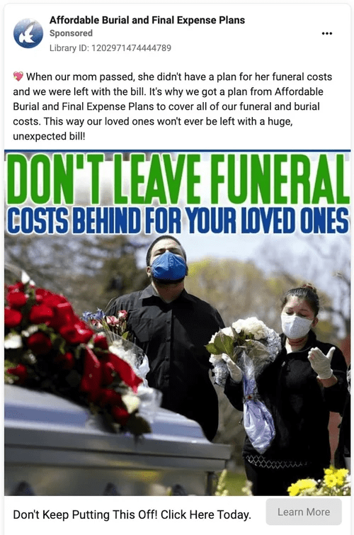 facebook ads for life insurance