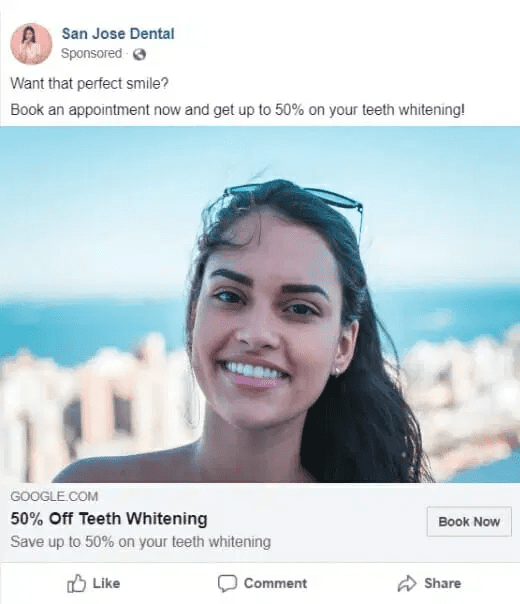 facebook ads for dental clinic