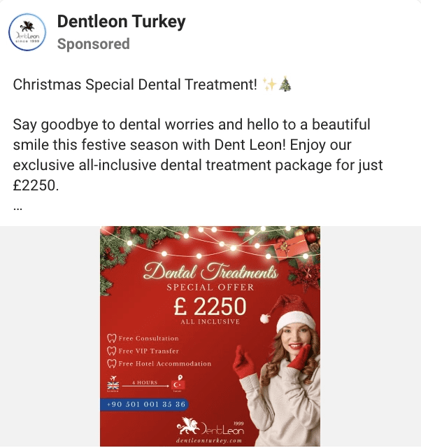 facebook ads for dental clinic