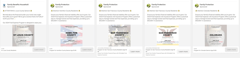 facebook ads for life insurance